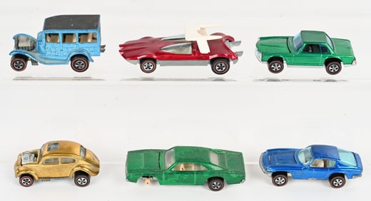 6- HOT WHEELS RED LINES