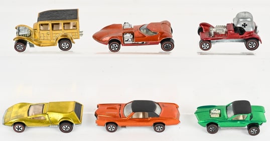 6- HOT WHEELS RED LINES