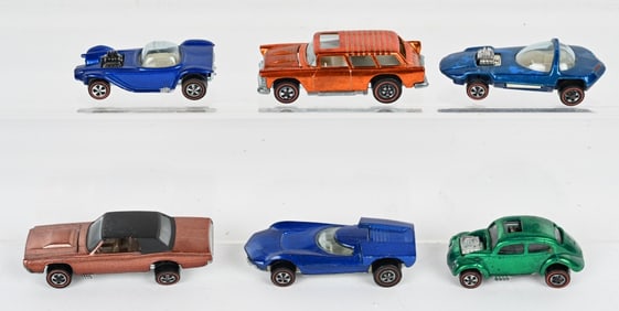6- HOT WHEELS RED LINES