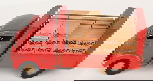 SMITTY METAL & WOOD COCA COLA TRUCK