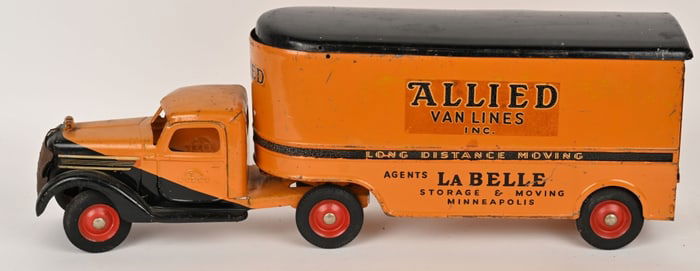 BUDDY L PRESSED STEEL ALLIED VAN LINESD TRUCK