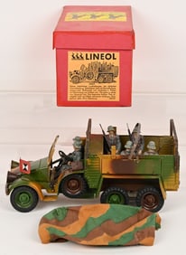 LINEOL CLOCKWORK GERMAN TROOP TRANSPORT