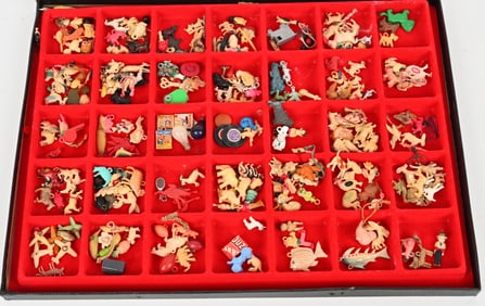 HUGE LOT OF CELLULOID CHARMS CRACKER JACK