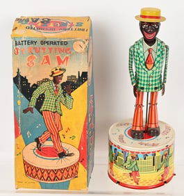 JAPAN BATTERY OP STRUTTING SAM w/ BOX
