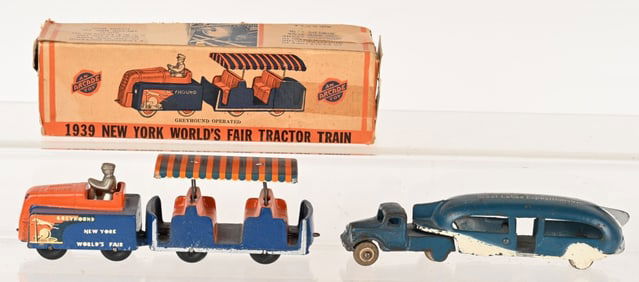 2- ARCADE CAST IRON WORLDS FAIR TOYS