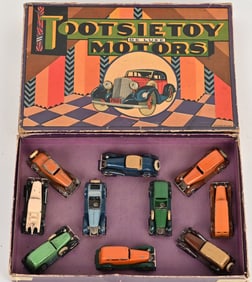 TOOTSIETOY DELUXE MOTORS SET w/ BOX