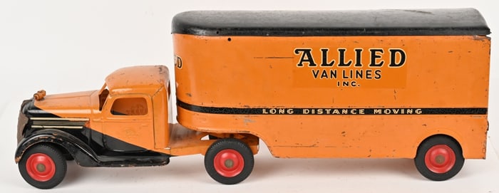 BUDDY L PRESSED STEEL ALLIED MOVING VAN