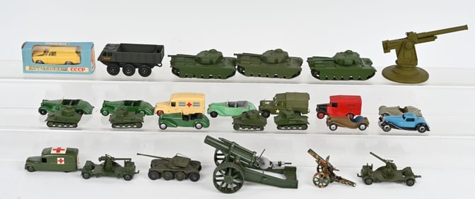 LOT OF DINKY MILITARY & OTHER TOYS