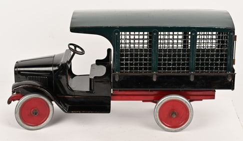 BUDDY L PRESSED STEEL RAILWAY EXPRESS TRUCK