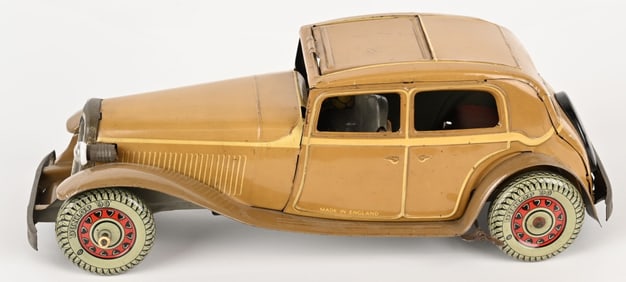 METTOY TIN WINDUP ELECTRIC LIGHT SEDAN