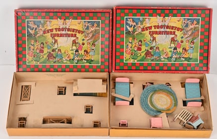 2- TOOTSIE TOY FURNITURE SETS w/ BOX
