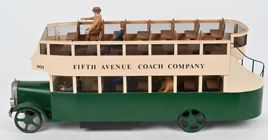 FOLK ART DOUBLE DECKER BUS