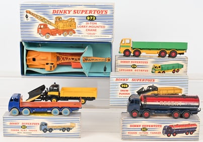 5- VINTAGE DINKY TOYS w/ BOXES