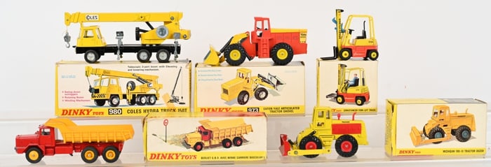 5- VINTAGE DINKY TOYS w/ BOXES