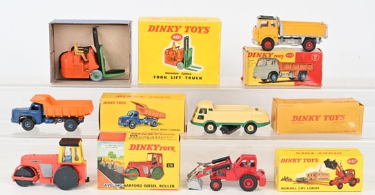 6- VINTAGE DINKY TOYS w/ BOXES