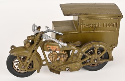 HUBLEY CAST IRON PARCEL POST MOTORCYCLE