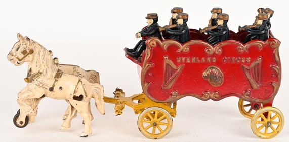 KENTON CAST IRON OVERLAND CIRCUS BAND WAGON