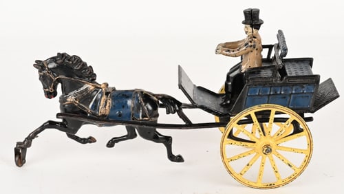 PRATT & LETCHWORTH CAST IRON DOG CART