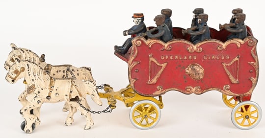 KENTON CAST IRON OVERLAND CIRCUS BAND WAGON