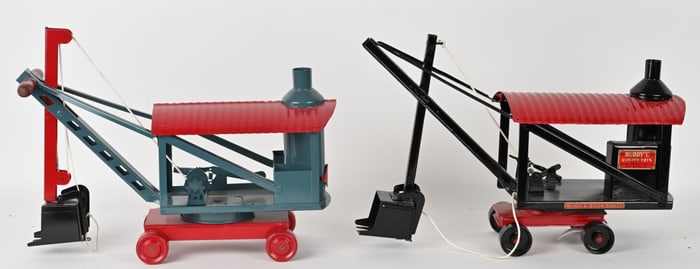 2- BUDDY L & KEYSTONE STEAM SHOVELS