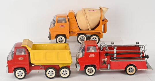 3- TONKA PRESSED STEEL TRUCKS