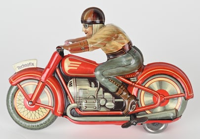 TECHNOFIX TIN WINDUP #4 RACER MOTORCYCLE