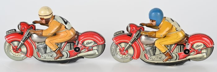 2- SCHUCO TIN WINDUP 1012 MOTORCYCLES