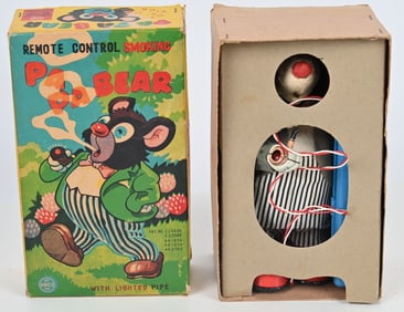 JAPAN BATTERY OP PAPA BEAR SMOKING w/ BOX