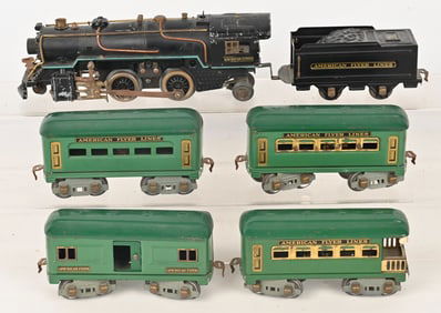 AMERICAN FLYER LOCOMOTIVE & PASSENGER CARS