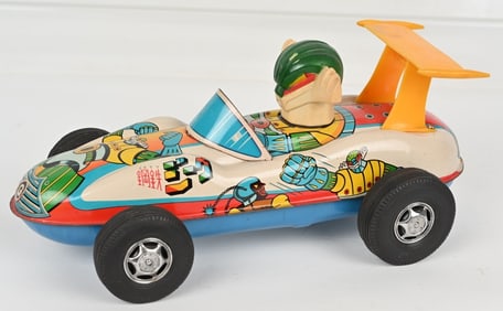 JAPAN TIN FRICTION SHOGUN MAZINGER RACE CAR
