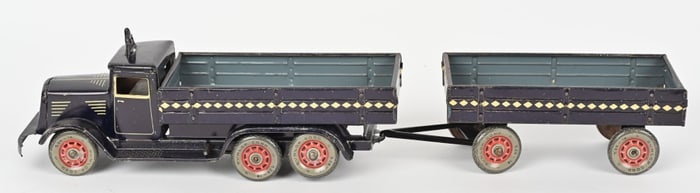 TIPP CO TIN WINDUP TRANSPORT TRUCK & TRAILER