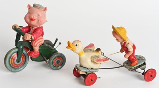 2- JAPAN CELLULOID WINDUP TOYS