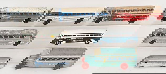 LOT OF TOY BUSES