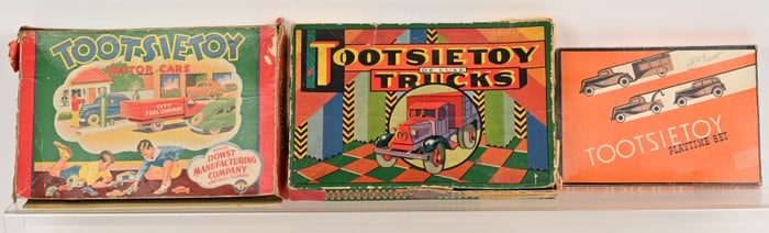 3- ORIGINAL TOOTSIETOY SET BOXES