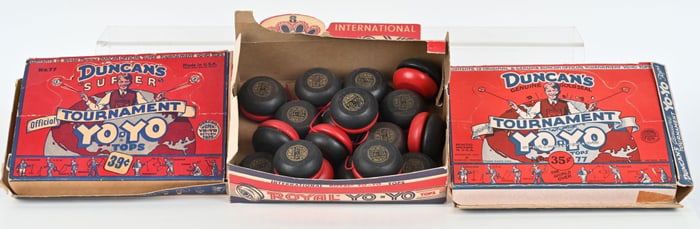 3- STORE BOXES OF DUNCAN YOYOs