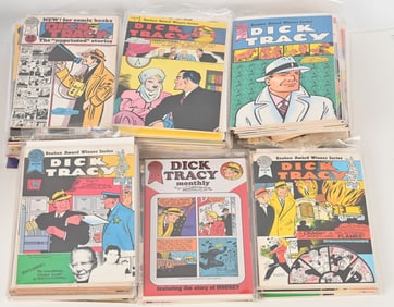 75+ DICK TRACY COMIC BOOKS w 4 COLOR