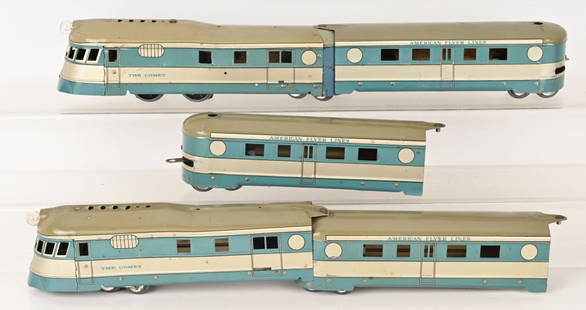 AMERICAN FLYER THE COMET STREAMLINER: All original and complete. In very nice condition.