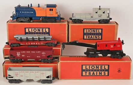 LIONEL 6250 SEABOARD SWITHER & FREIGHT CARS