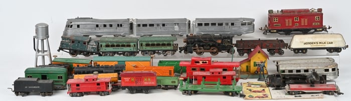 HUGE LOT OF TRAIN ENGINE & ROLLING STOCK
