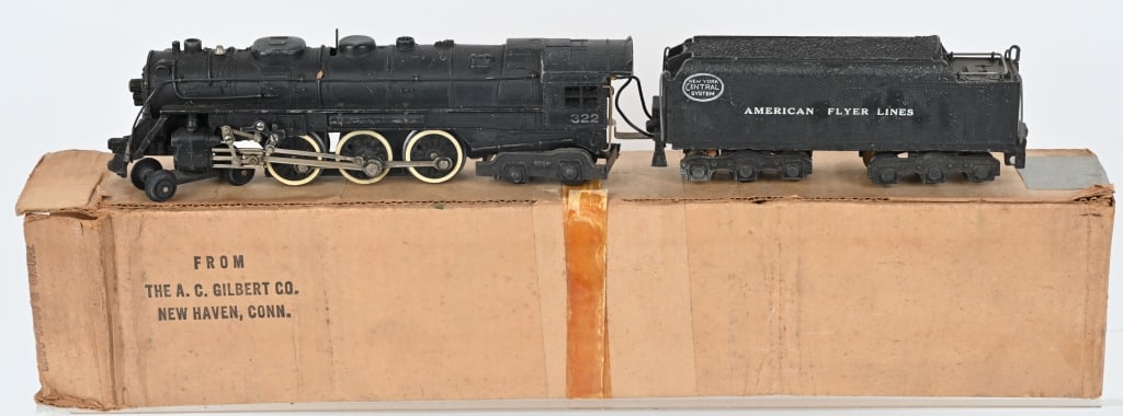 AMERICAN FLYER 322 HUDSON LOCOMOTIVE w/ BOX: All original like new in Box