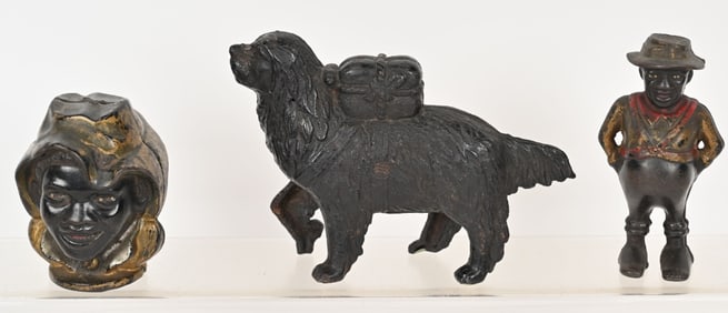 3- A. C. WILLIAMS CAST IRON STILL BANKS