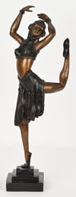 LARGE DEMETRE CHIPARUS BRONZE DANCER