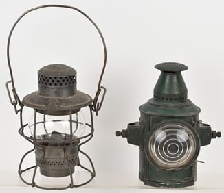 2- ADLAKE RAILROAD LANTERNS