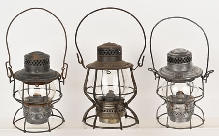 3- EARLY RAILROAD LANTERNS