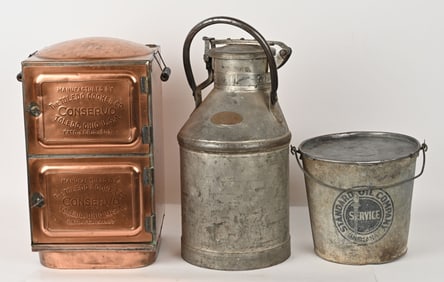 STANDARD OIL 5 GALLON CAN & AXEL GREASE & MORE