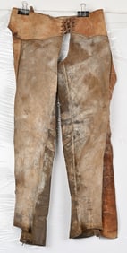 VINTAGE LEATHER WESTERN COWBOY CHAPS