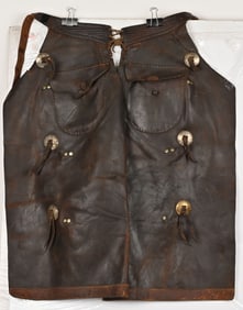 R.T. FRAZIER LEATHER WESTERN COWBOY CHAPS