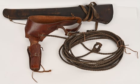 LOT RIFLE SCABBARD, VIKING HOLSTER & LARIAT