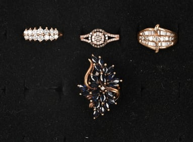 LOT OF 4-14KT GOLD RINGS