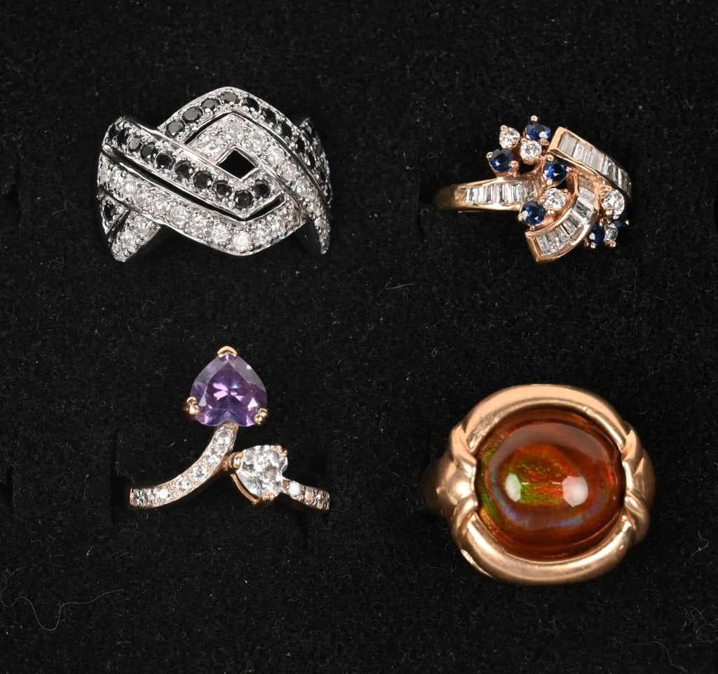 LOT OF 4 GOLD 14KT RINGS (1 of 3)